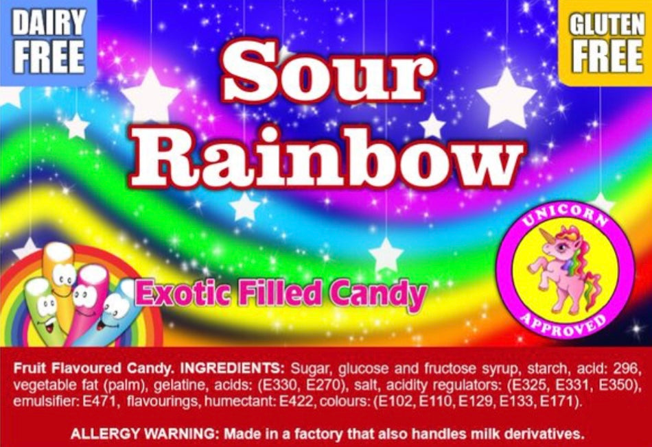 Sour Rainbow Tubes 🌈