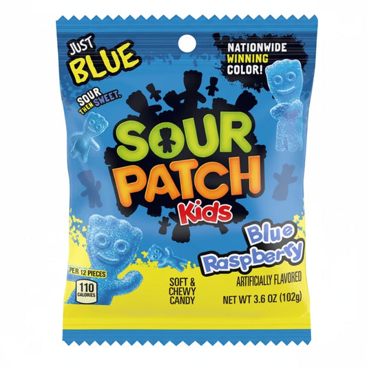 Sour Patch Kids - Blue Raspberry (US) ⓥ 🫐 (BBD 01/05)